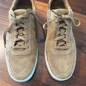 Vince Light Brown Suede Men's Sneakers